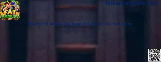 Demonstração de como digitar o nome do jogo na barra de pesquisa no ecossistema Fat Banker